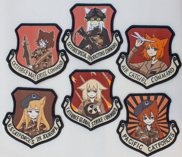 USAF Catgirl Velcro Patches