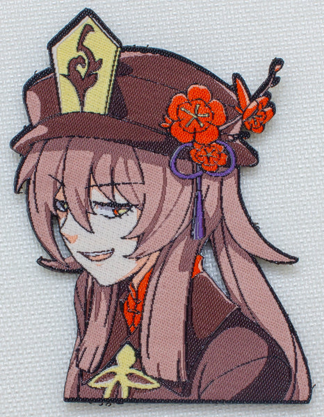 Smug Genshin Hu Tao Velcro Patch