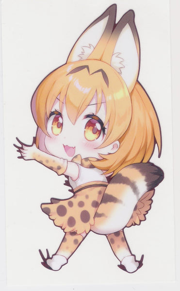 Hanging Serval Decal Sticker