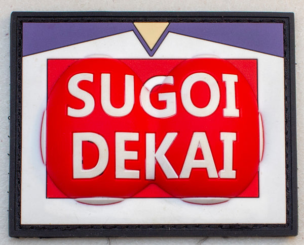 Sugoi Dekai Oppai PVC Velcro Patch