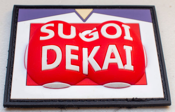 Sugoi Dekai Oppai PVC Velcro Patch